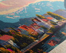 Kristiansand Norway Wall Art, Panoramic Travel Poster, Panoramic Framed Canvas Print, City Wall Art, Wall Hanging Home Decor, Travel Art
