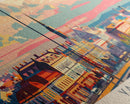 Yakutsk Russia Panoramic Travel Poster, Framed Canvas Print or Metal Wall Art, Travel Art, Home Decor, Panoramic Painting, Midcentury Art