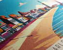 Haarlemmermeer Netherlands Panoramic Travel Poster, Framed Canvas Print or Metal Wall Art, Travel Art, Home Decor, Panoramic Painting, Midcentury Art