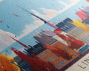 Linkoping Sweden Travel Art, City Art, Framed Canvas Print or Metal Wall Art, Europe Travel Poster, Panoramic Wall Art, Extra Wide Wall Art