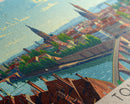 Toulouse Franc Wall Art, Panoramic Travel Poster, Panoramic Framed Canvas Print, City Wall Art, Wall Hanging Home Decor, Travel Art