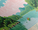 Lake Cumberland Kentucky Framed Canvas Print, Panoramic Art, Midcentury Modern, Pop Art, Living Room Wall Art, Travel Poster, Lake House Decor