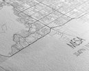 Mesa City Map, Arizona Map, Map Art, Minimalist Wall Art, Wall Art, Canvas Art, Unique Wall Décor, Farmhouse Art, Book Reader Gift, Room Art