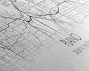 Panoramic Plano City Map, Texas Art, Map Print, Minimalist Wall Art, Canvas Art, Housewarming Gift, Street Map Art, Closing Gift