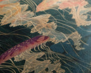 Skinny Art Tall Art Jellyfish Wood Block Print Japanese Style Art Captivating Underwater Scene Framed Canvas Print