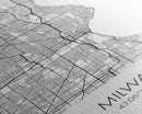 Milwaukee Street Map, Wisconsin Map, City Map Art, Modern Art, Wall Art, Canvas Print, Bedroom Prints, Travel Wall Décor, Friend Gift
