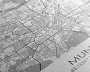 Munich Street Map, Germany Map, Europe City Map Art, Modern Art, Wall Art, Canvas Print, Dorm Wall Décor, Holiday Gift, Travel Wall Print