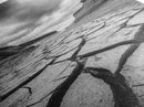 Cracked Earth, landscape painting, moody art, southwest wall art, wabi sabi art, extra wide art, framed canvas print, horizontal wall art