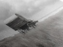Coastal Wagon, Wabi Sabi Art, Canvas Print, Coastal Landscape Art, Rustic Wall Art, Extra Wide Art, Moody Art, Above Couch Art