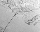 Sacramento City Map, California Art, Map Print, Minimalist Wall Art, Wall Art, Canvas Art, Large Wall Art, Room Décor, Office Prints