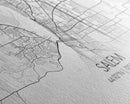 Salem City Map, Oregon Art, Map Print, Minimalist Wall Art, Wall Art, Canvas Art, Country Home Wall Art, Office Décor, First Home Gift