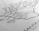Santa Clarita Street Map, California Map, City Map Print, Minimalist Art, Wall Art, Canvas Print, Bedroom Wall Décor, Unique Travel Gifts