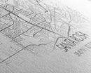 Panoramic Santa Rosa City Map, California Art, Map Print, Minimalist Wall Art, Canvas Art, Housewarming Gift, Street Map Art, Closing Gift