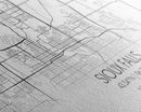 Sioux Falls City Map, South Dakota Art, Map Print, Modern Wall Art, Wall Art, Canvas Art, Large Wall Art, Unique Wall Décor, Office Prints