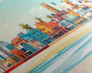 Chiclayo, Peru Panoramic Travel Poster Canvas Print, Chiclayo, Peru Painting, Peru Art, Chiclayo Travel Art, Guest Room Painting