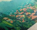 Kananga, Congo Travel Poster Panoramic Canvas Print, Kananga, Congo Painting, Congo Art, Kananga Travel Art, Guest Room Painting