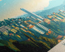 Kigali, Rwanda Panoramic Travel Poster Canvas Print, Kigali, Rwanda Painting, Rwanda Art, Kigali Panoramic Travel Art, Travel Painting