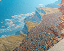 Oruro, Bolivia Panoramic Travel Poster Canvas Print, Oruro, Bolivia Painting, Bolivia Art, Oruro Panoramic Travel Art, Travel Painting