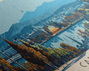 Canberra, Australia Panoramic Canvas Print, Canberra, Australia Painting, Australia Art, Canberra Travel Poster, Travel Art, Guest Room Painting