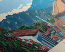 Loja, Ecuador Panoramic Canvas Print, Loja, Ecuador Painting, Ecuador Art, Loja Travel Poster, Travel Art, Housewarming Gift