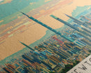 Newtownabbey, Ireland Panoramic Canvas Print, Newtownabbey, Ireland Painting, Ireland Art, Newtownabbey Travel Poster, Travel Art, Guest Room Painting