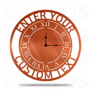 Clock EST Monogram
