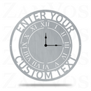 Clock EST Monogram