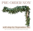 Artificial Cedar and Pine Garland - Ship by 9/30/2026