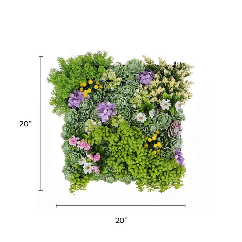 moss and succulent wall Artificial Moss and Succulent Hanging Wall Art Frame 20in – UV Resistant