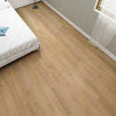 SPC Vinyl Rigid Core 9" Width 60" RL, 7mm Thick, 1.5mm IXPE  Artisan Copper Omnia Floors - Mazzia Collection Product shoot floor view