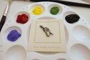Artist's Hand with Brush Lapel Pin