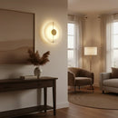Artistic Brass Alabaster Wall Lamp