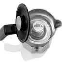 Arzum Okka Rich Moka Pot Turkish Coffee and Moka Maker, Velvetiser, Milk Frother, 120V, 5 Cups, Stainless Steel Cooking Pot, Chrome