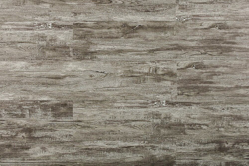 SPC Vinyl Rigid Core 7" Width 60" RL, 6mm Thick, 1.5mm IXPE Asoka Grey, Flamboyant Floors - Mazzia Collection plank view 2