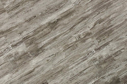 SPC Vinyl Rigid Core 7" Width 60" RL, 6mm Thick, 1.5mm IXPE Asoka Grey, Flamboyant Floors - Mazzia Collection plank view profile