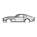 1984 Vantage V8 Detailed Metal Car Wall Art - NC0202