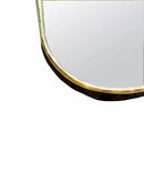 Asymmetrical Brass Mirror