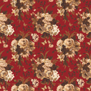 Elegant Modern Red Floral Wallpaper