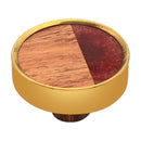 Mascot Hardware Athena 1-3/5 in. Wooded Drawer Cabinet Knob