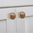 Mascot Hardware Athena 1-3/5 in. Wooded Drawer Cabinet Knob