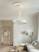 Athena Plaster Ring Chandelier