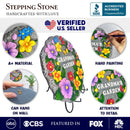 Grandma’s Garden Floral Stepping Stone, 9.5" Decorative Outdoor Decoration
