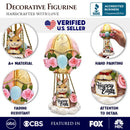 Springtime Voyage Easter Bunny Hot Air Balloon Figurine, 7" Charming Holiday Decor