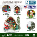 Santa's Workshop Delight Figurine, 10" Christmas Station with Elves