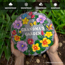 Grandma’s Garden Floral Stepping Stone, 9.5" Decorative Outdoor Decoration