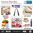 Go Spread It Christian Tote Bag, Cute Gospel Jam and Toast Gift Shopper