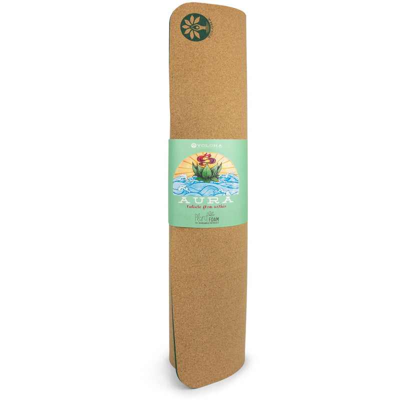 Tropical Vibes Aura Cork Yoga Mat