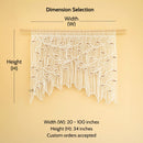 Aura Natural Latte Macrame Window Curtain