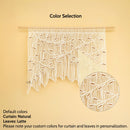 Aura Natural Latte Macrame Window Curtain