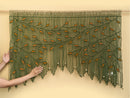 Aura Olive Mustard Macrame Window Curtain